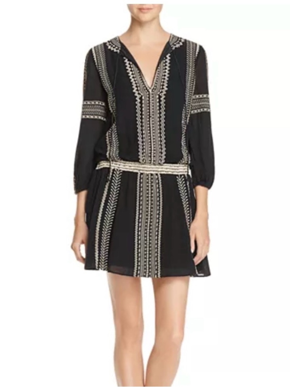 Alice + Olivia Jolene Embroidered Dress size 4